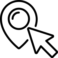 pointeur de carte pictogramme